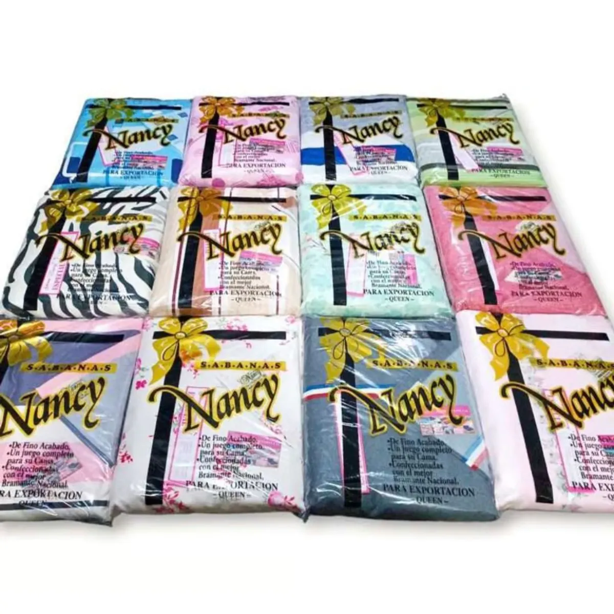 GENERICO - Sábanas Nancy 100% Algodón 1 Plaza Y Media Varon