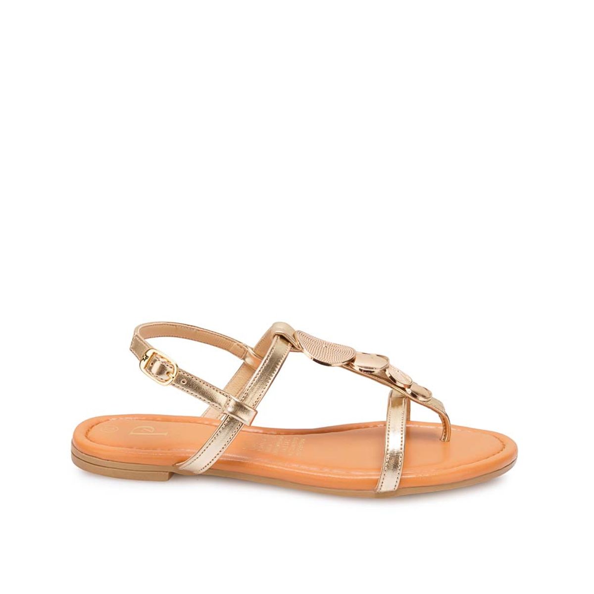 Piazza - Sandalia Dorsay Casual CESI-2612 Dorado Piazza