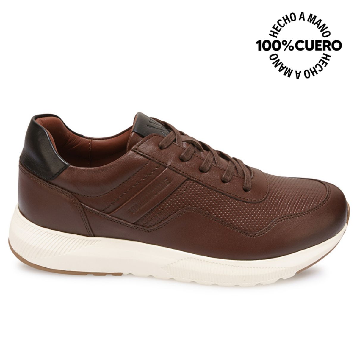 VIALE - Zapatilla Casual JOSE-2603 MARRON Viale Homme Cuero