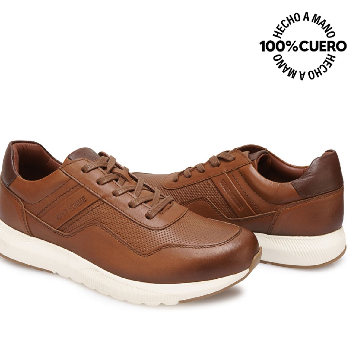 VIALE - Zapatilla Casual JOSE-2603 Toffe Viale Homme Cuero