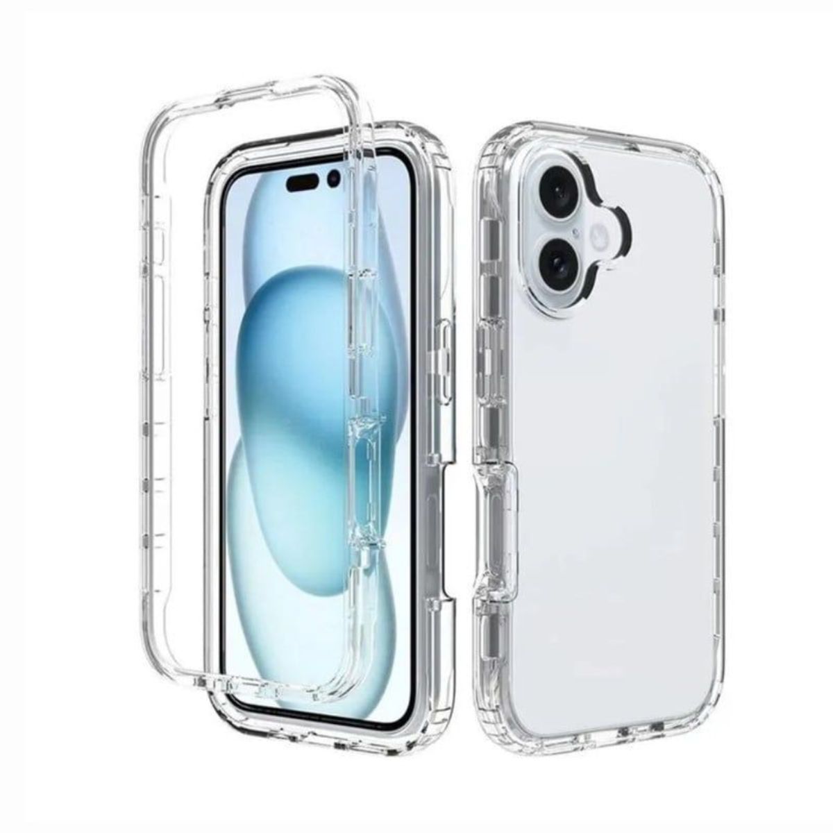SPACE - CASE 360 PARA IPHONE 16 TRANSPARENTE