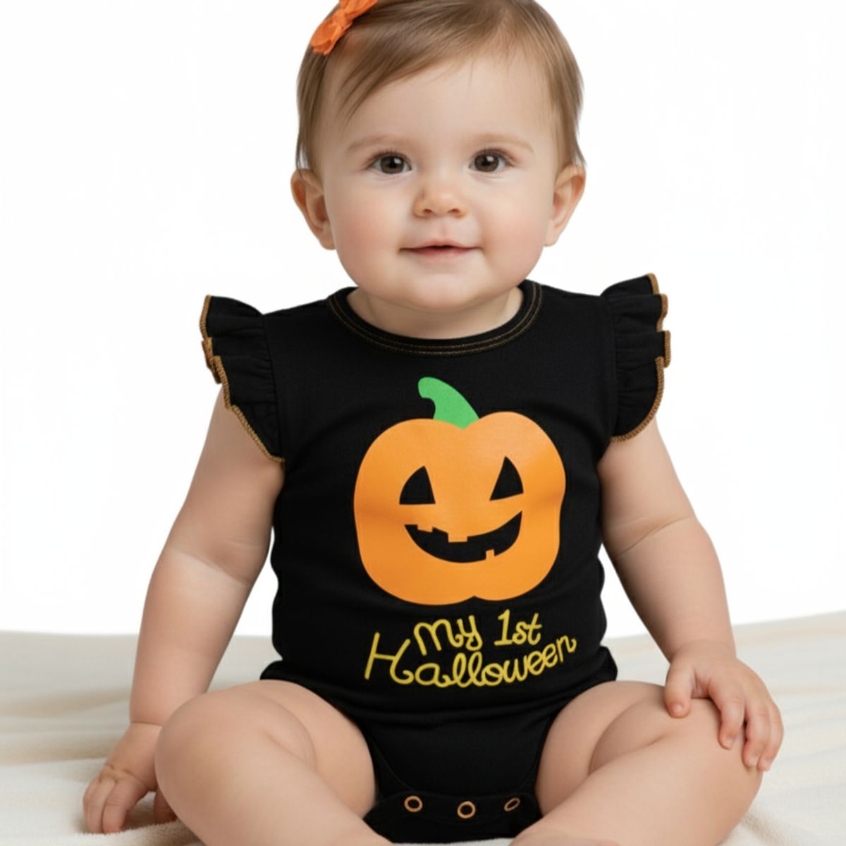 GENERICO - Body Bebe Halloween Calabaza