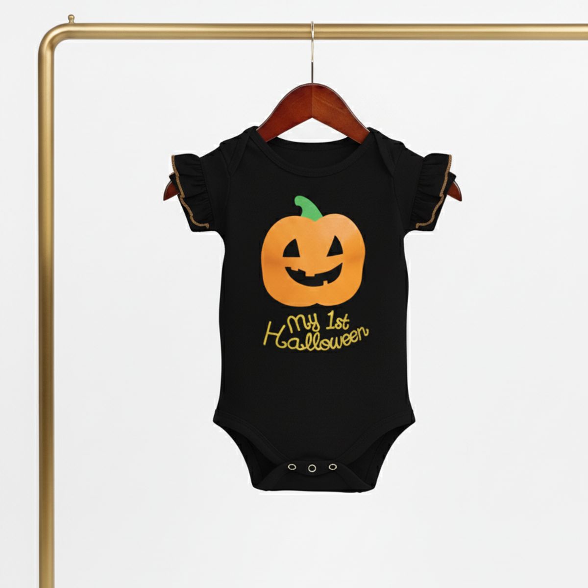 GENERICO - Body Bebe Halloween Calabaza