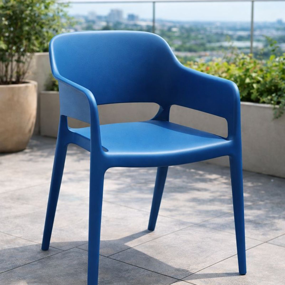 NOEL - Silla para exterior Sunset Azul Noel Deco