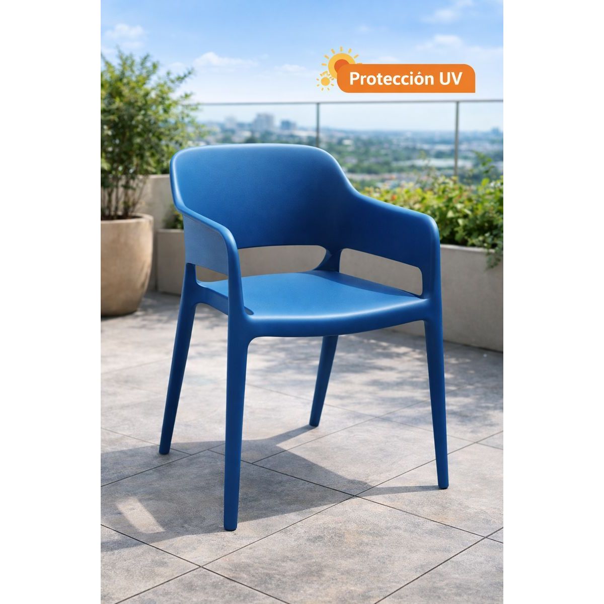NOEL - Silla para exterior Sunset Azul Noel Deco