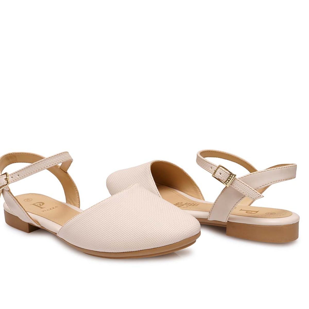 Piazza - Sandalia Dorsay Casual MAVI-2602 Hueso Piazza