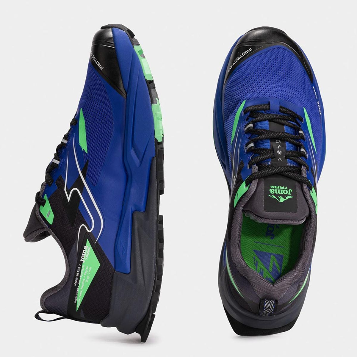 JOMA - Zapatillas Trail Running Sierra Men 2504 Azul Eléctrico