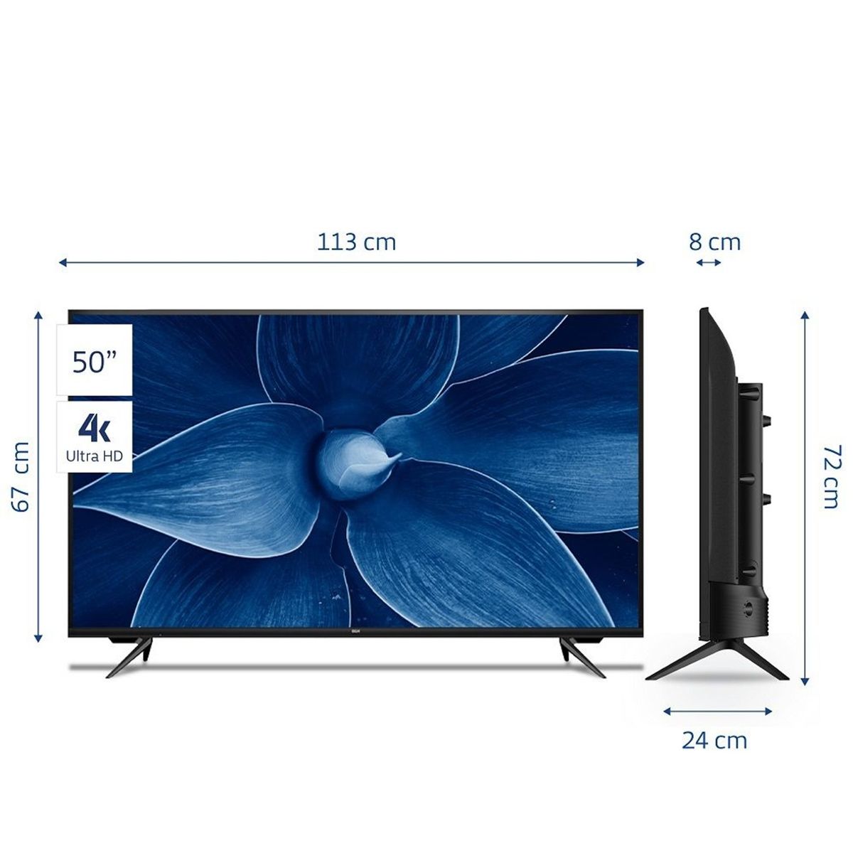BGH - Televisor BGH 50" UHD 4K Android TV B5024UK6AIP Modelo 2025