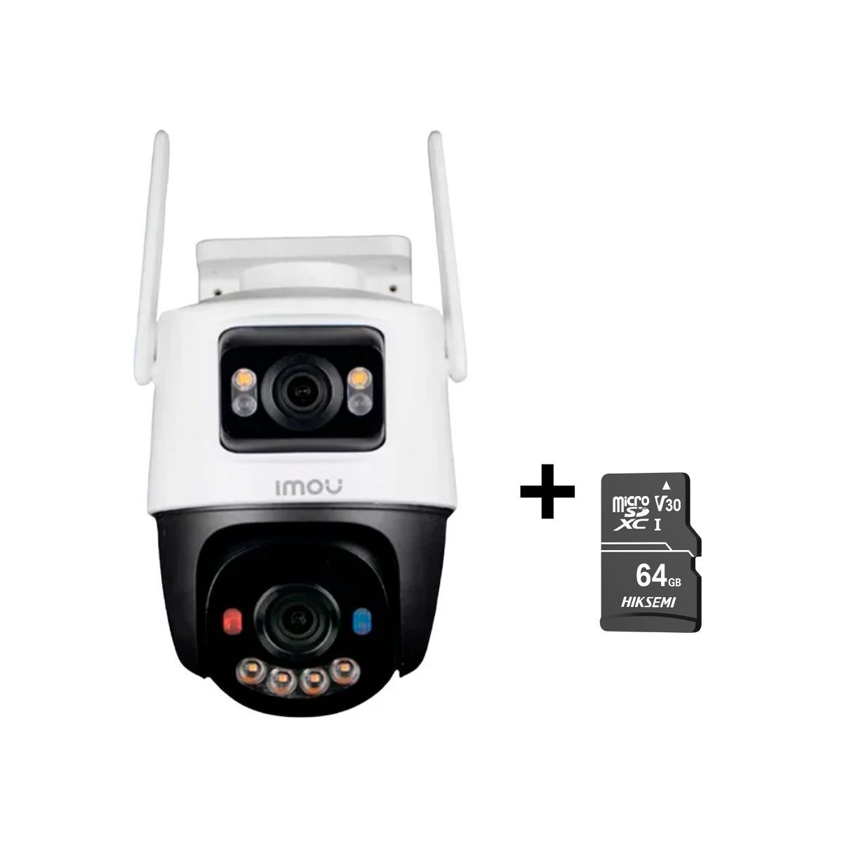 IMOU - Cámara de Seguridad Wifi IMOU Wifi Cruiser Dual 10MP Exterior + Micro SD 64GB