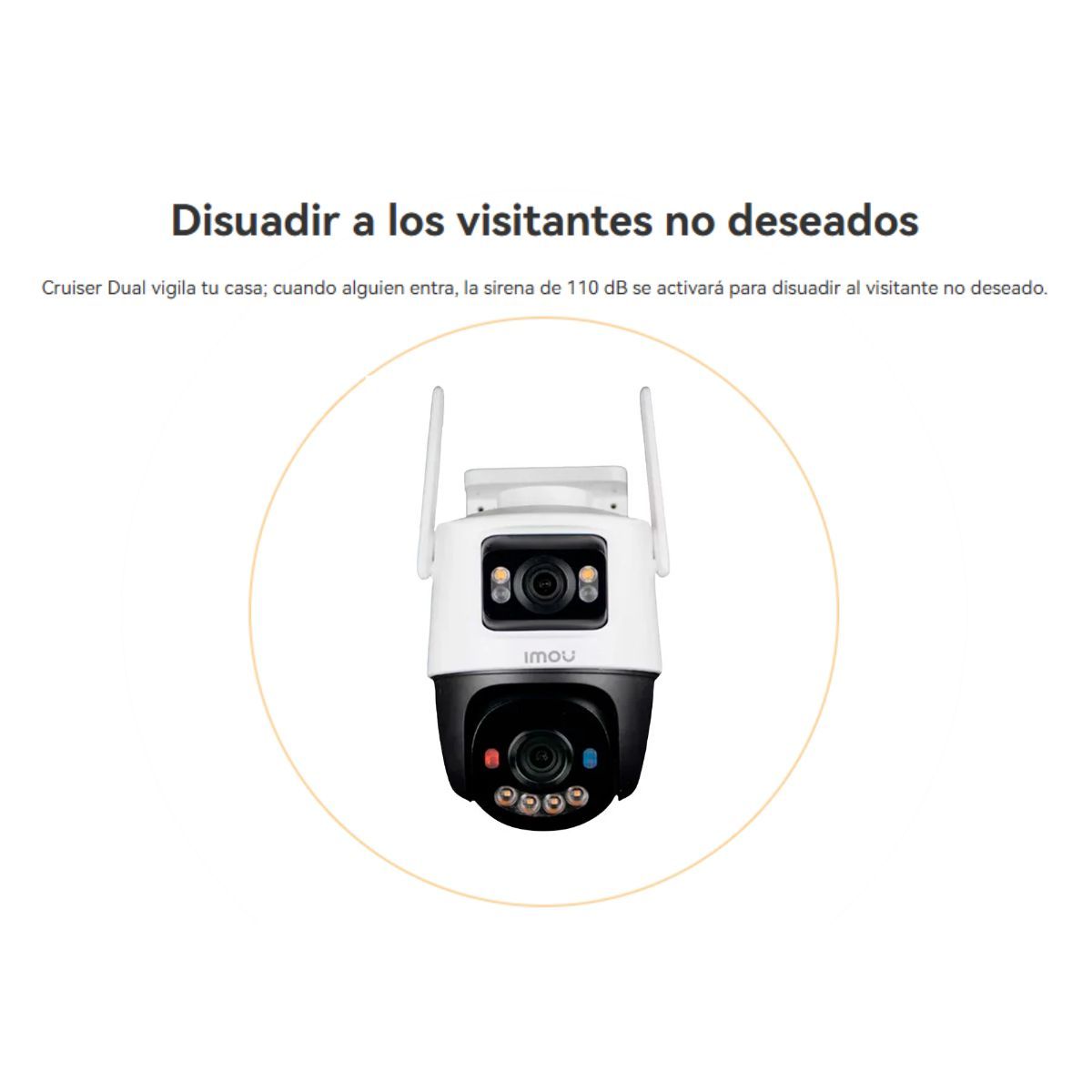 IMOU - Cámara de Seguridad Wifi IMOU Wifi Cruiser Dual 10MP Exterior + Micro SD 64GB