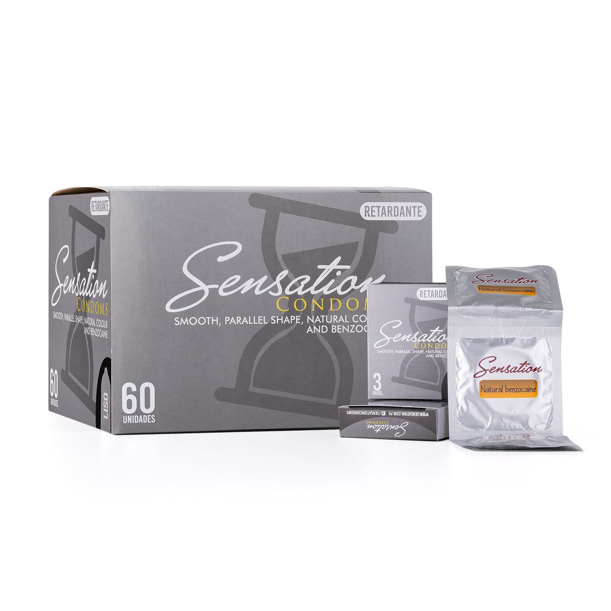 GENERICO - Preservativos Sensation Retardante Liso Caja 60 X 3 Und