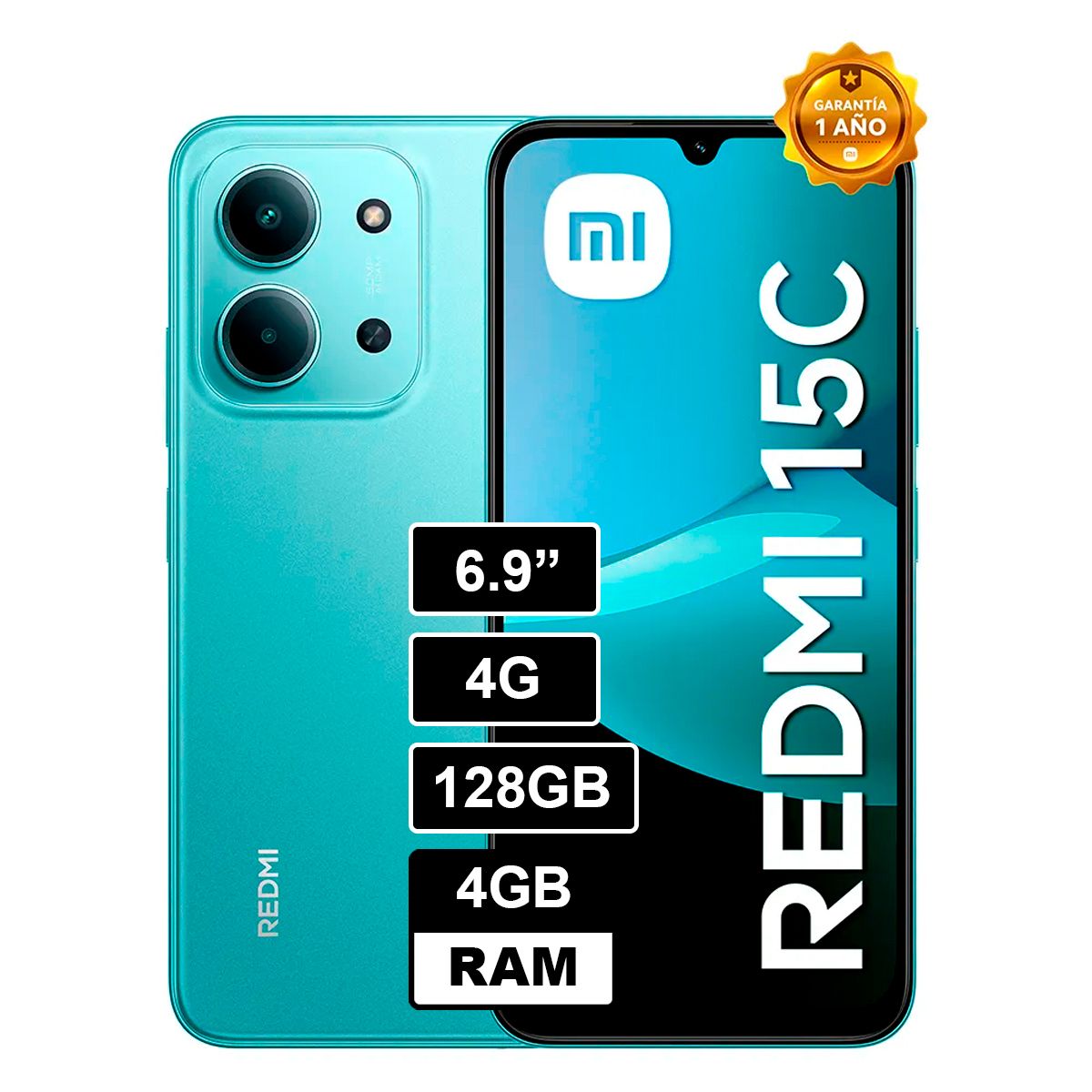 XIAOMI - REDMI 15C 128GB 4GB VERDE