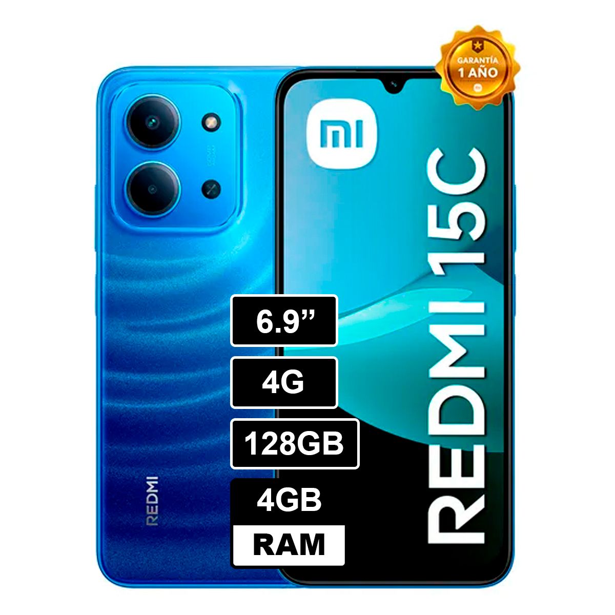 XIAOMI - REDMI 15C 128GB 4GB AZUL