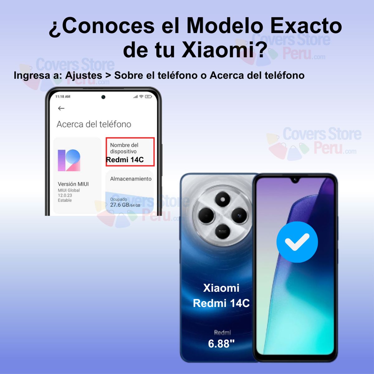 GENERICO - Mica para Xiaomi Redmi 14C Protector 21D Antishock