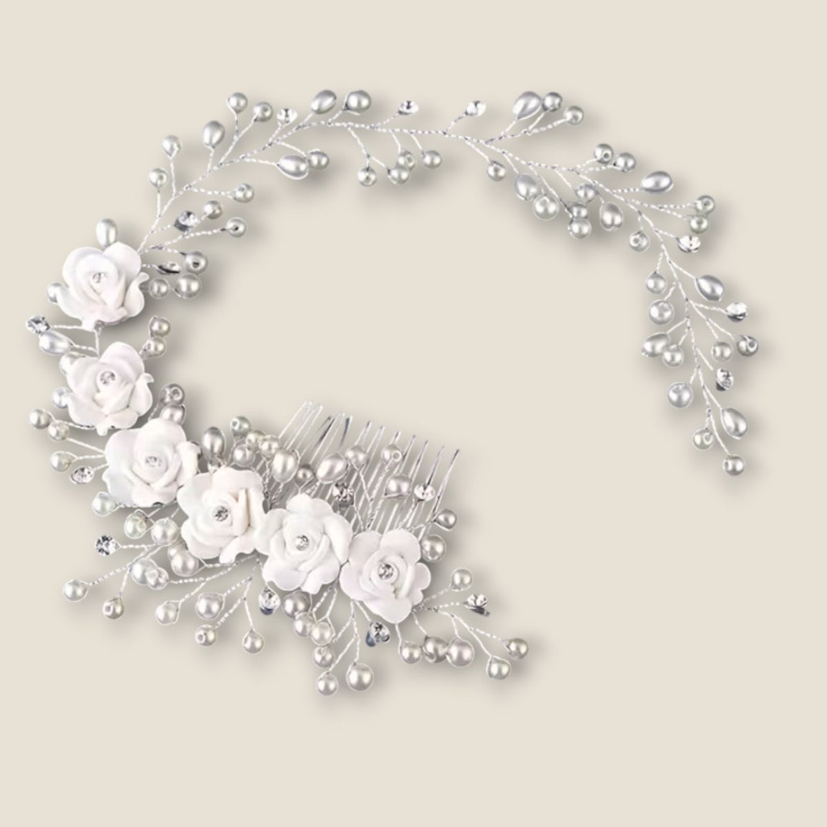 GENERICO - TOCADO PEINETA  ELEGANTE PARA  NOVIA Y DAMA DE HONOR