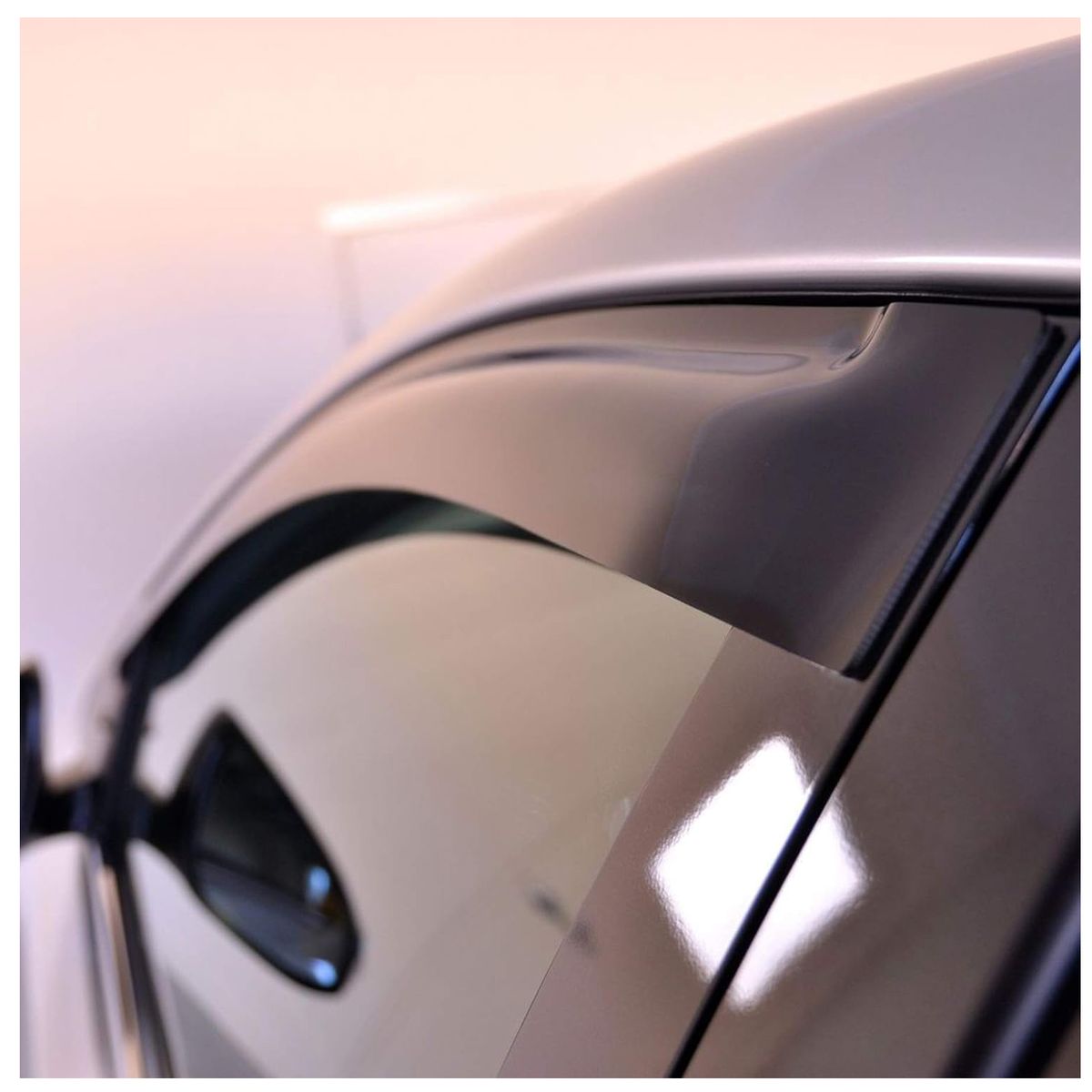 GENERICO - Correlluvias Viseras Para Toyota Yaris 2014-2017 Negro Premiun