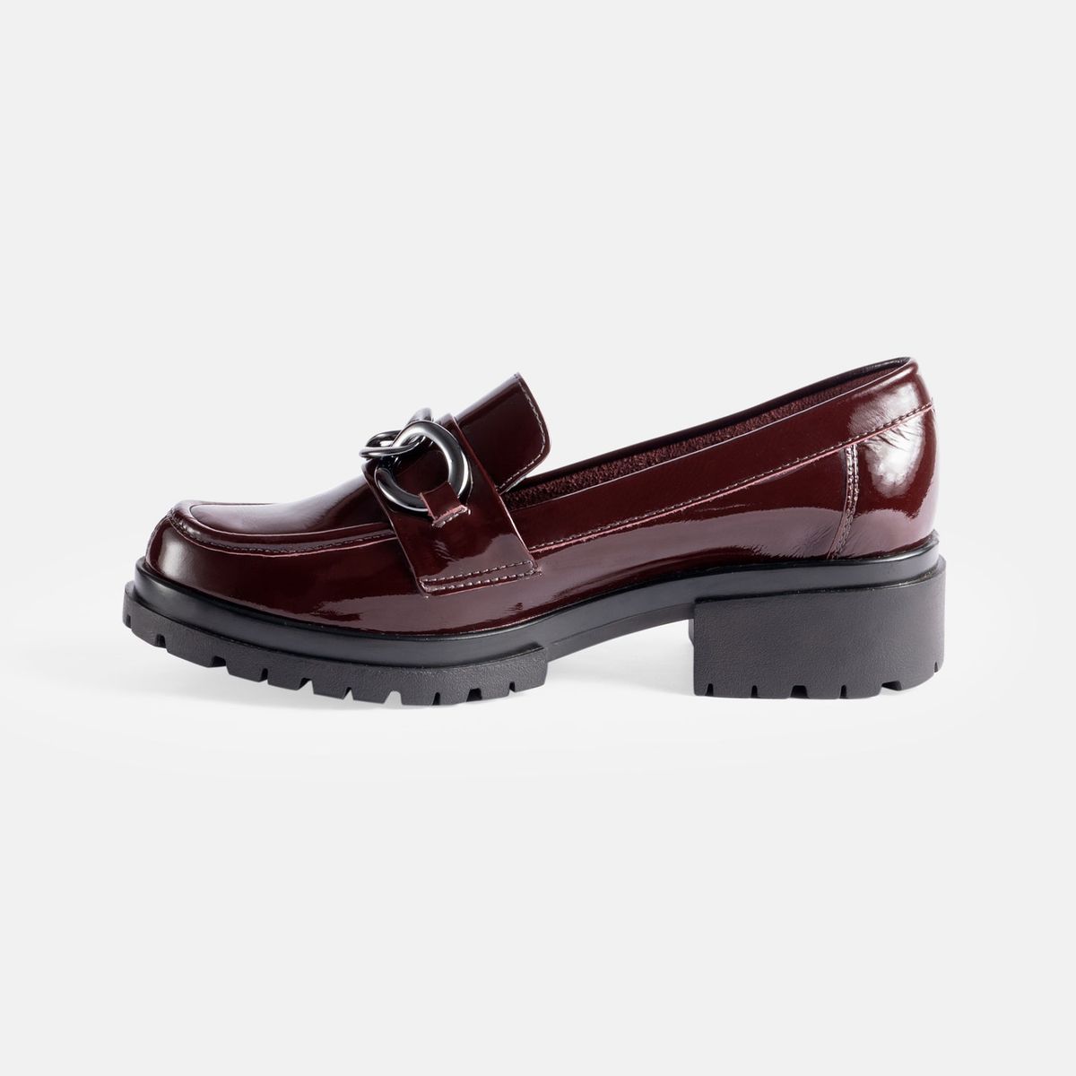GINO BIGIONI - Mocasin Mujer de cuero ZAC-2302 Guinda