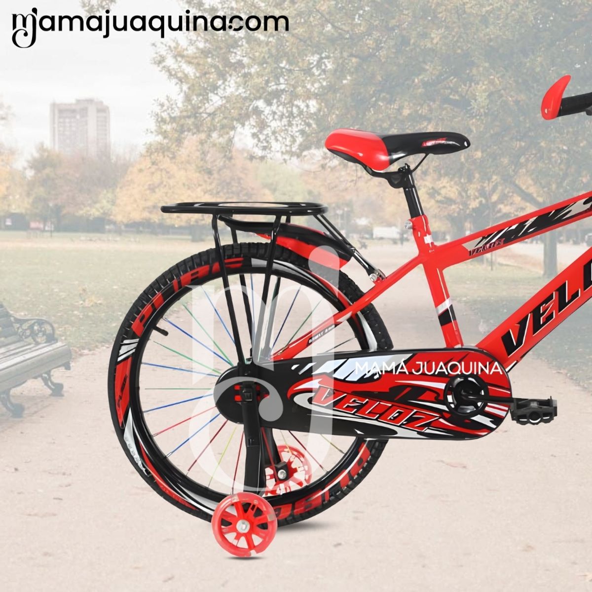 VELOX - Bicicleta Para Niño Aro 16 «SPORT VZ» con Canasta Red