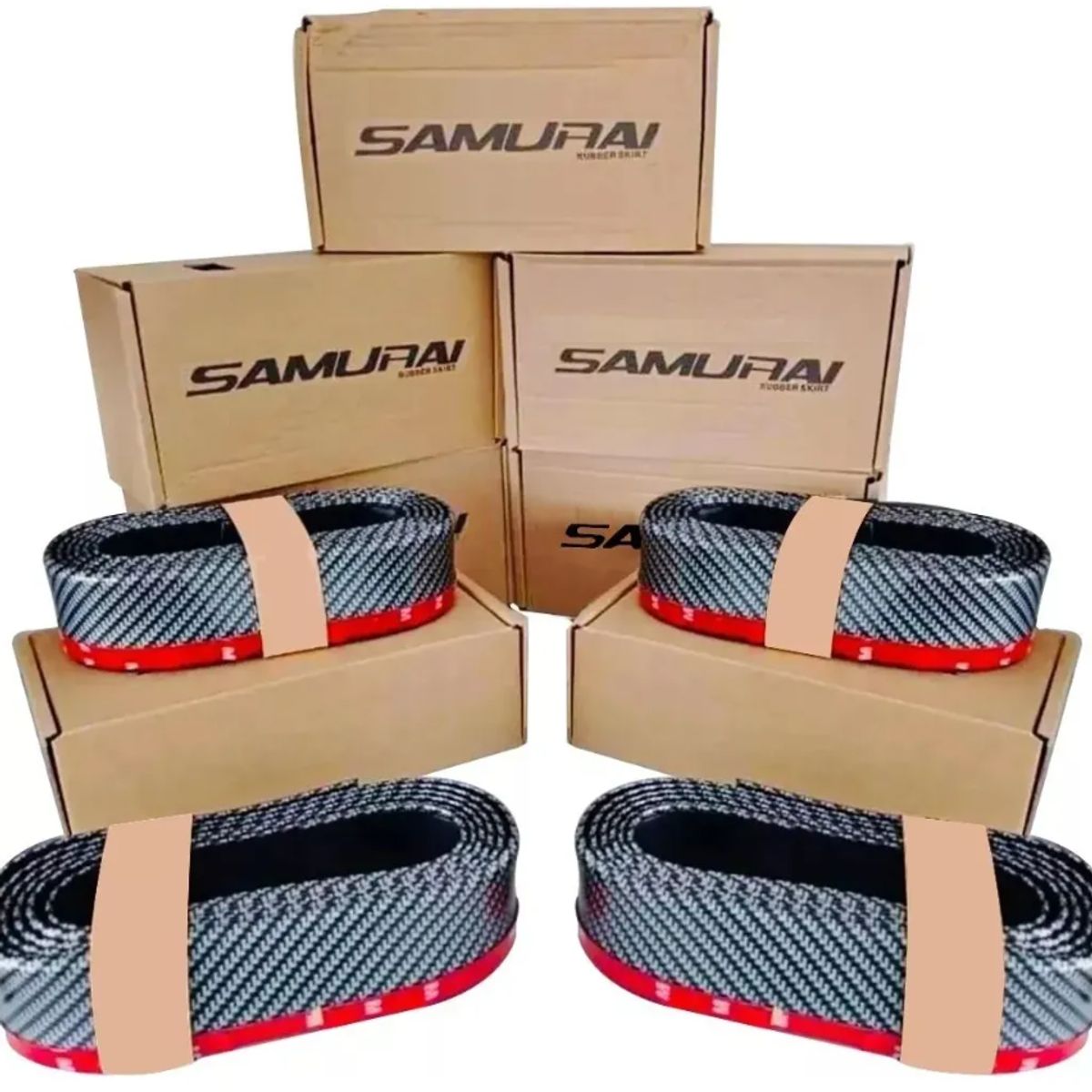 GENERICO - Lip De Parachoque Delantero Samurai Carbon Black