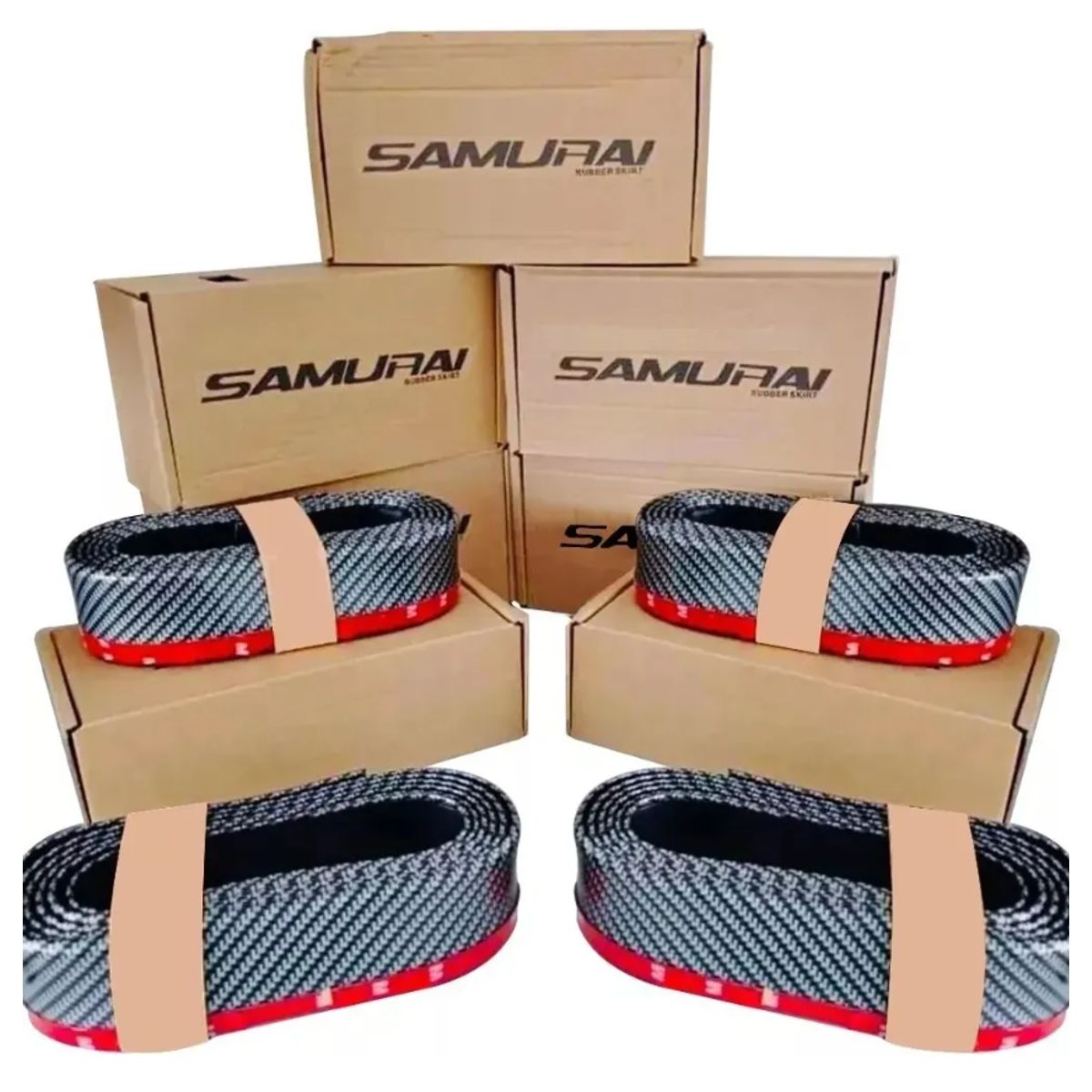 GENERICO - Lip De Parachoque Delantero Samurai Carbon Black