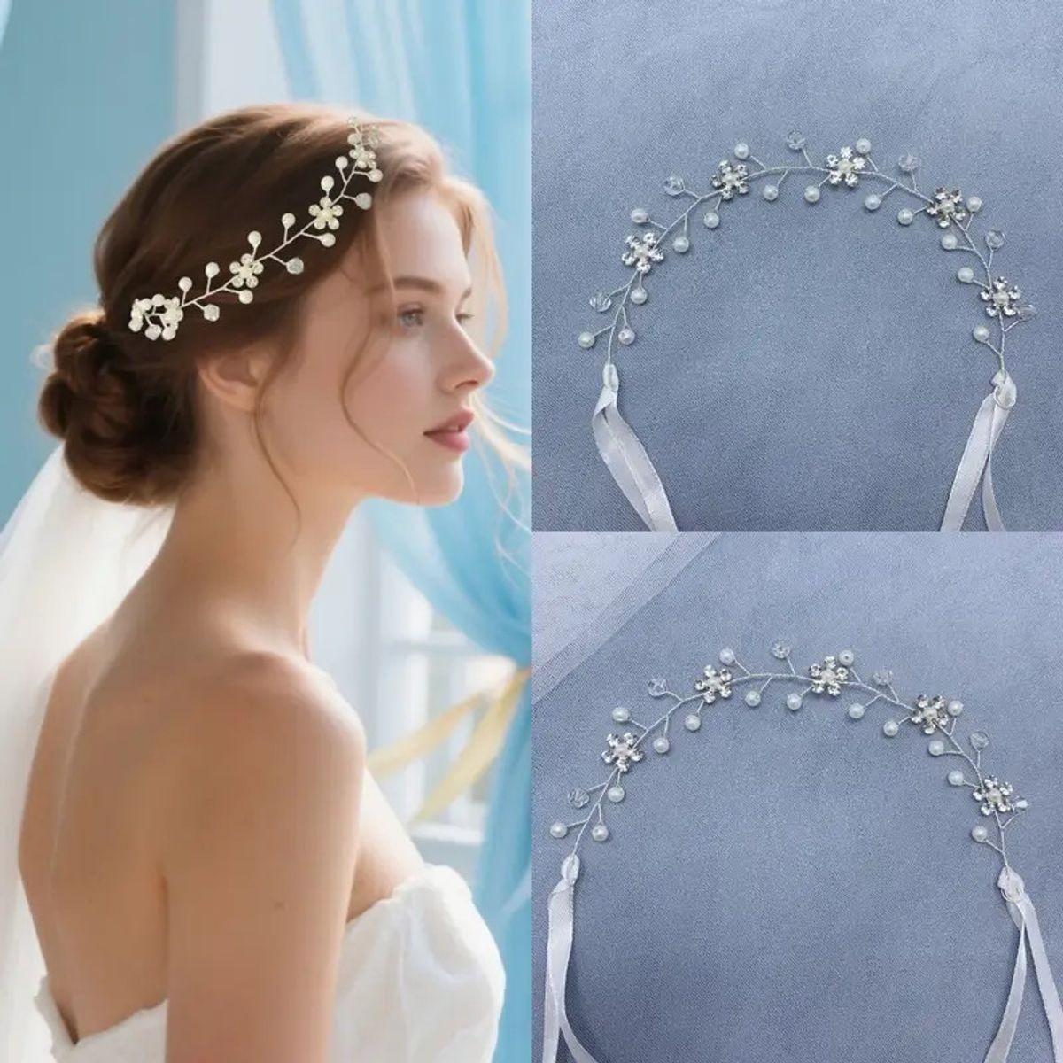 GENERICO - CORONA VINCHA TIARA  PARA NOVIA -- DESPEDIDA DE SOLTERA