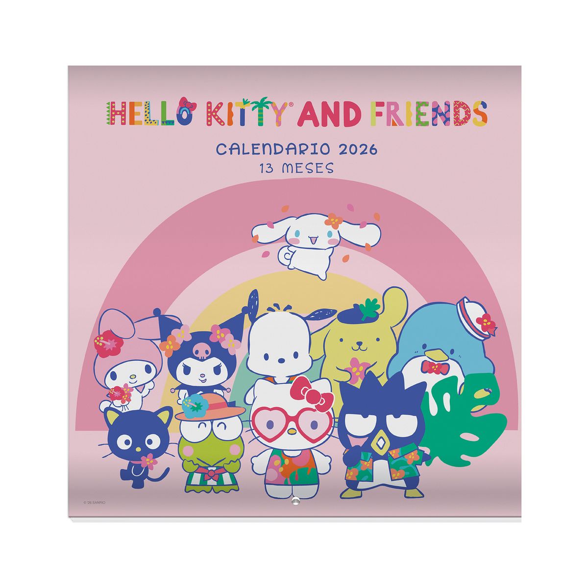 DGNOTTAS - Agenda Hello Kitty Calendario de Pared 2026