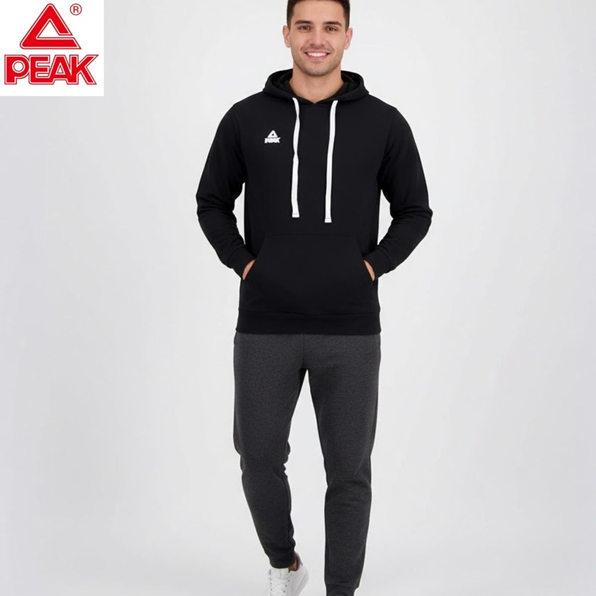 PEAK - Polera deportiva con capucha