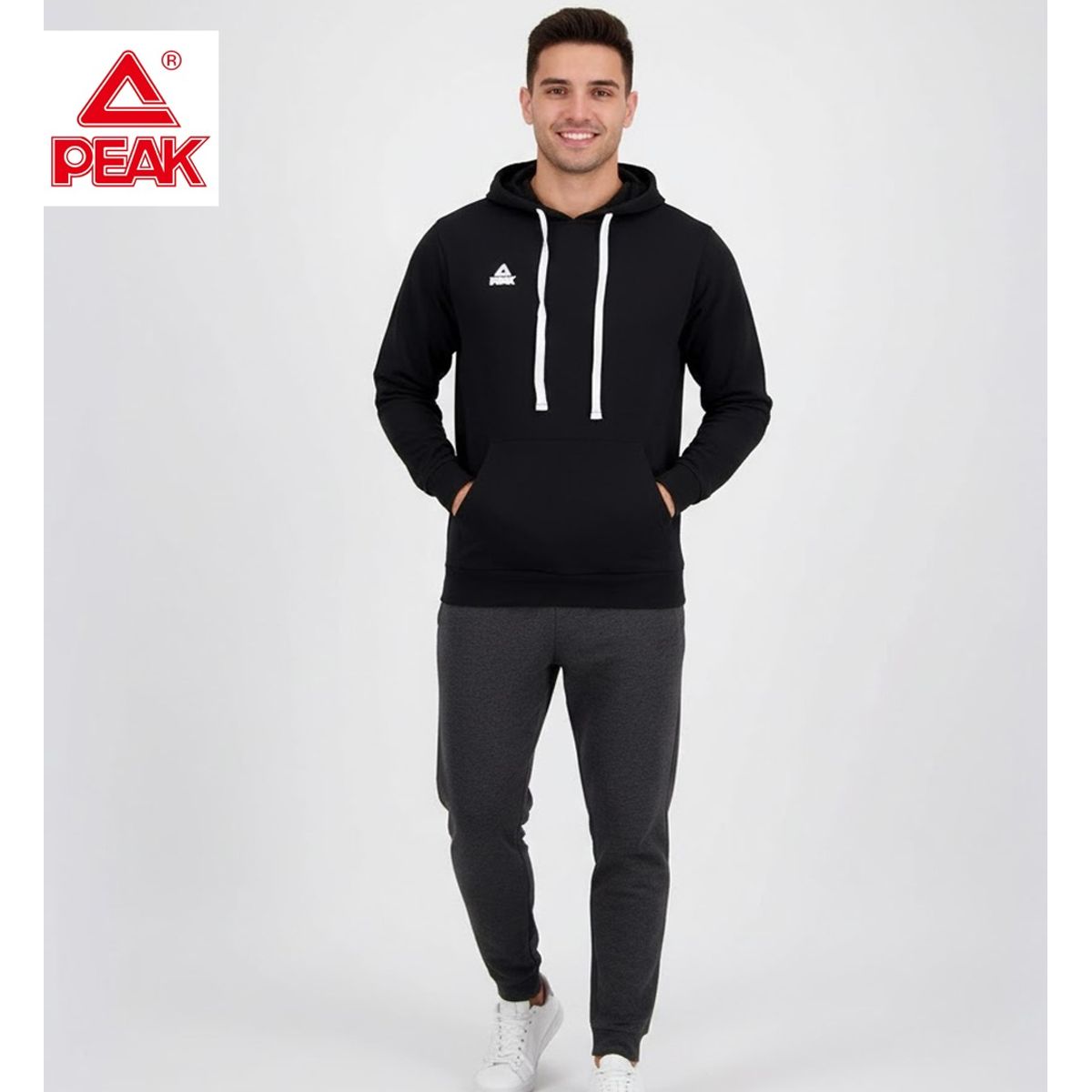 PEAK - Polera deportiva con capucha