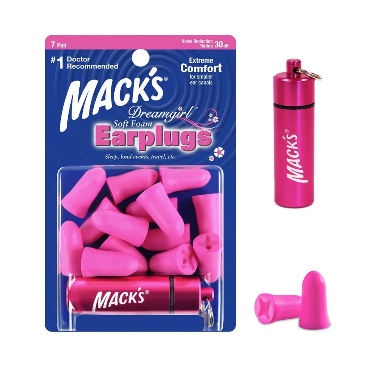 GENERICO - Tapón de Oídos para Canala Auditivo Pequeños Músicos Conciertos Dormir Viajar Reducción 30dB - MACKS