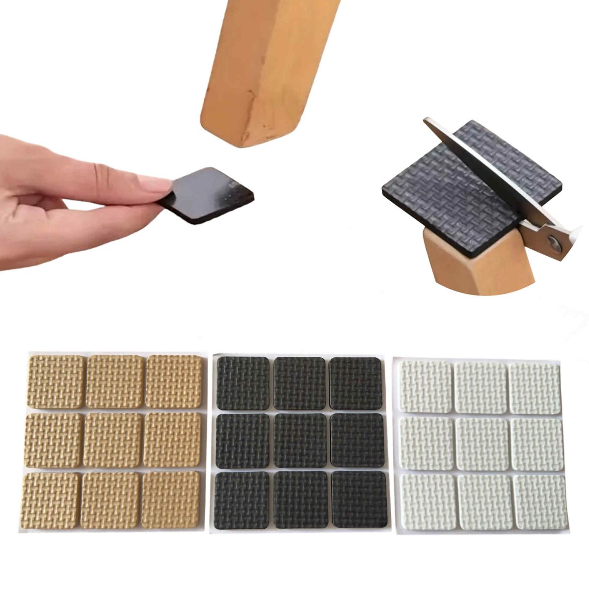GENERICO - Almohadillas Autoadhesivas Antideslizantes para Muebles x18