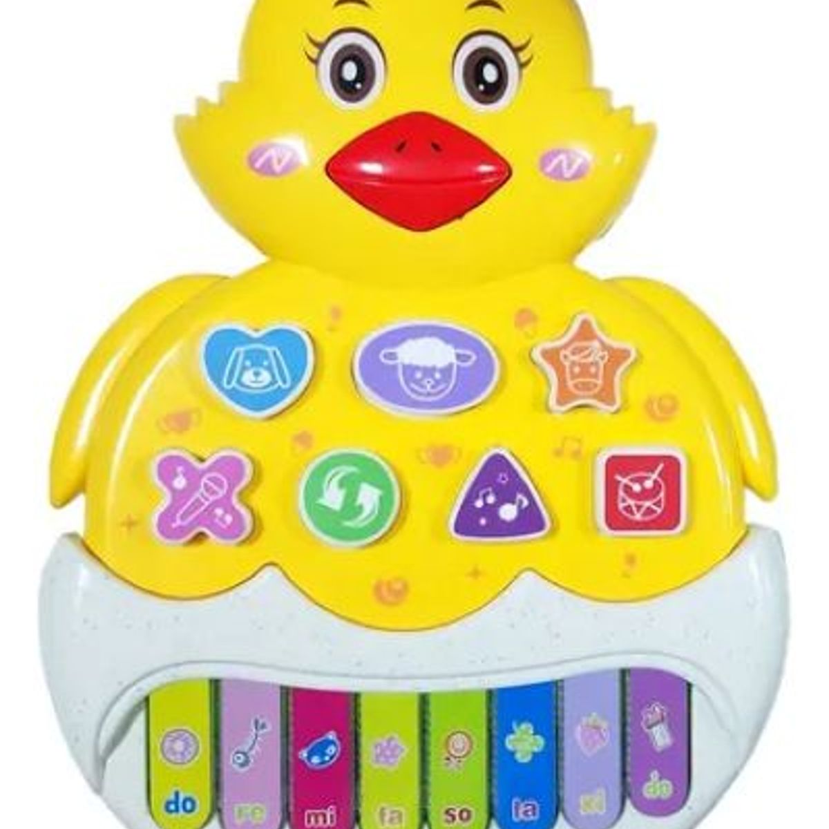 GENERICO - JUGUETE PIANO MUSICAL PARA BEBES POLLITO