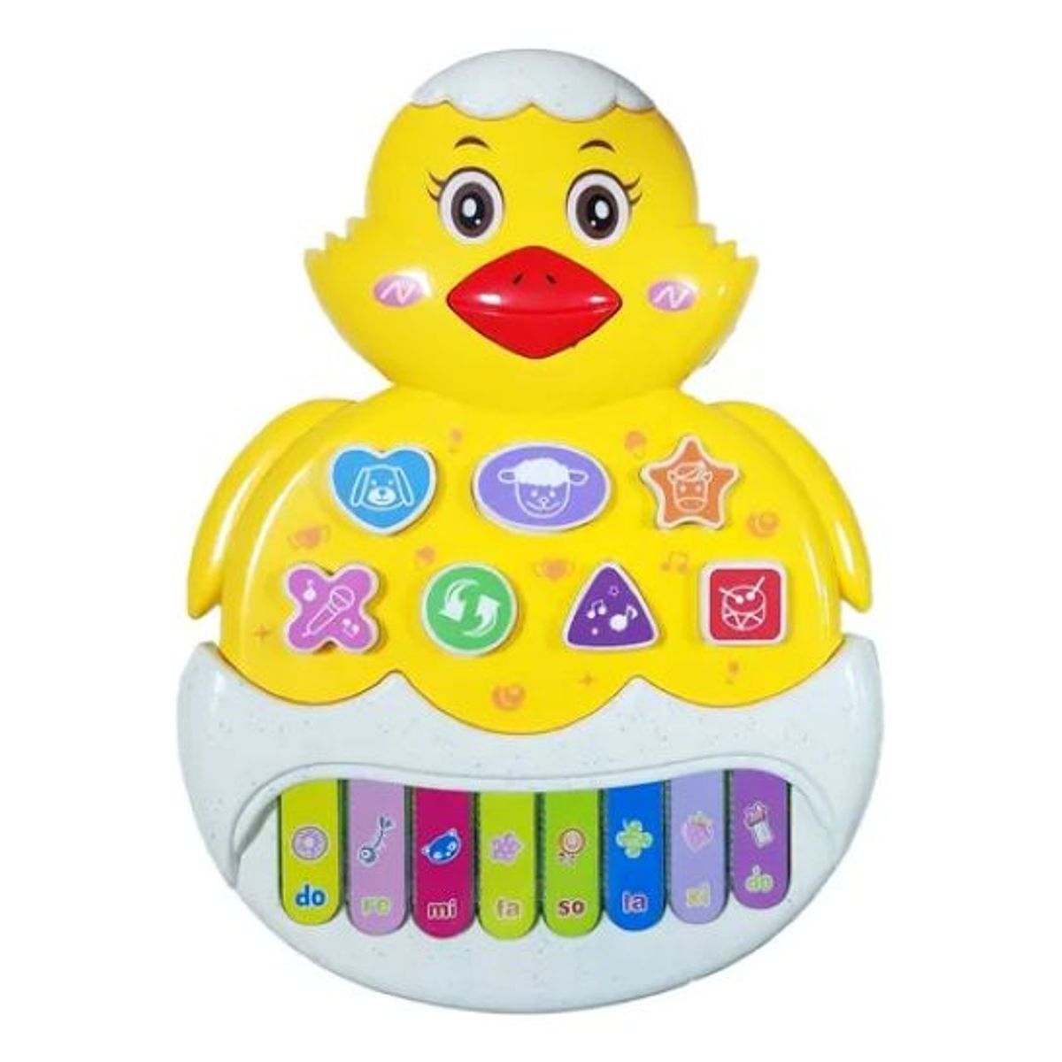 GENERICO - JUGUETE PIANO MUSICAL PARA BEBES POLLITO