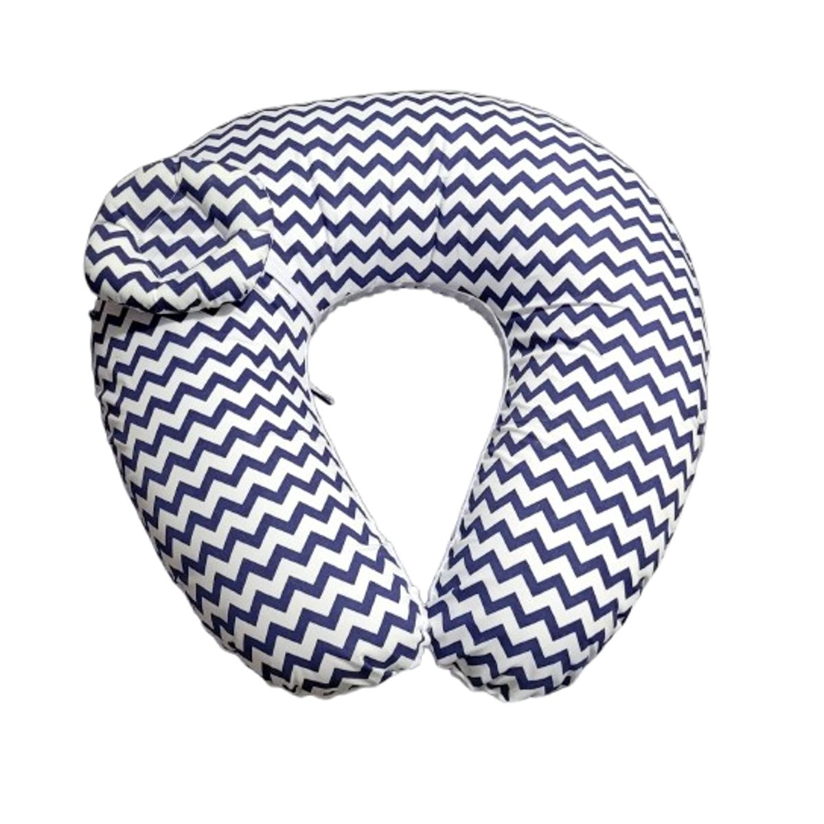 GENERICO - Cojin de lactancia en color Azul y blanco