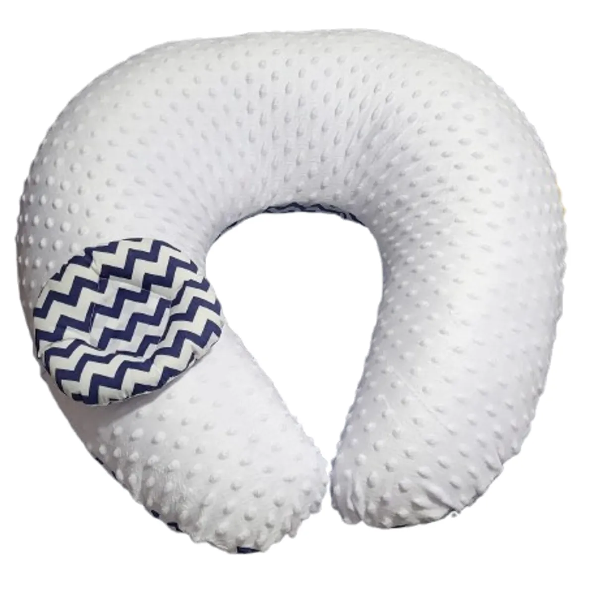 GENERICO - Cojin de lactancia en color Azul y blanco