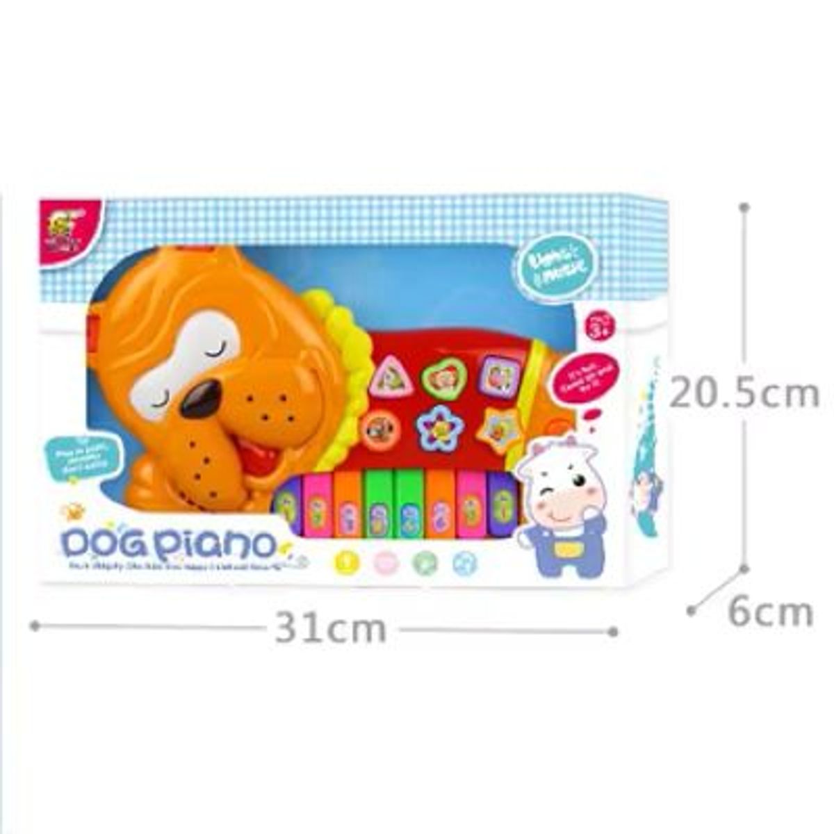 GENERICO - JUGUETE PIANO MUSICAL PARA BEBES CABALLITO