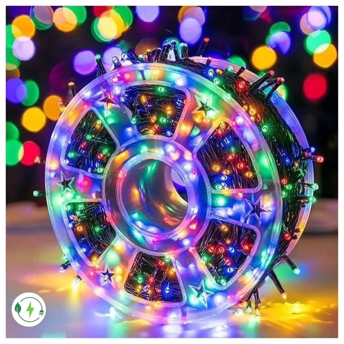 GENERICO - Luces Led Navideñas Multicolor Carrete 50 mts