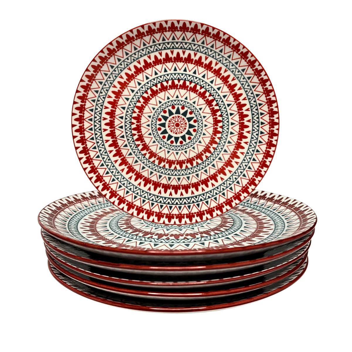 OEM - Plato de segundo Mándala Rubí - 6 unidades