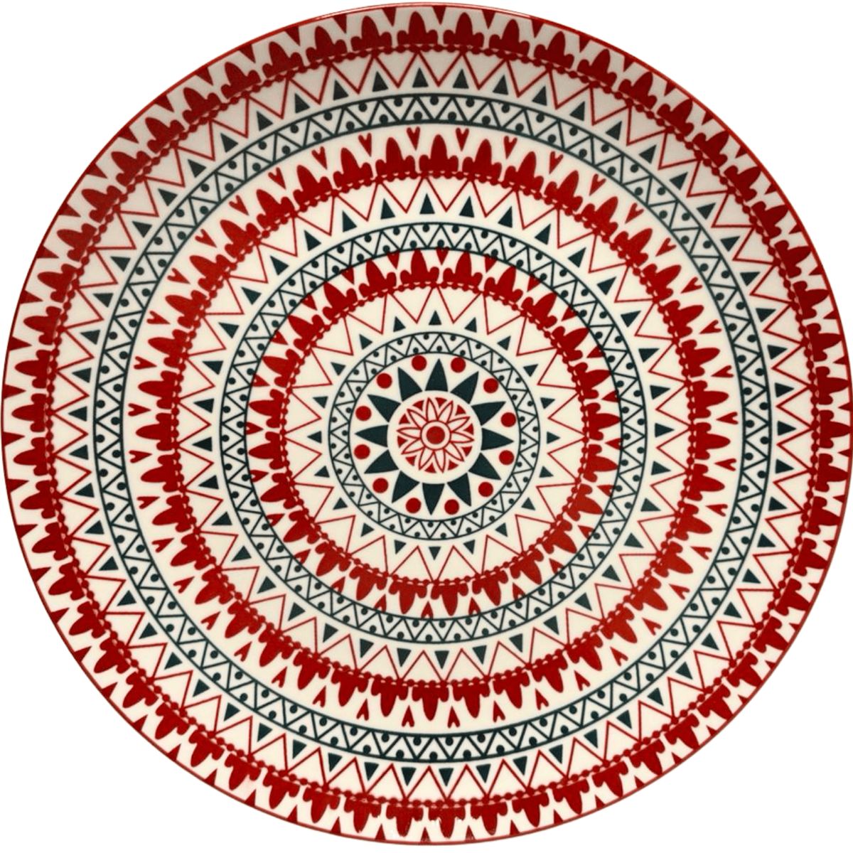 OEM - Plato de segundo Mándala Rubí - 6 unidades