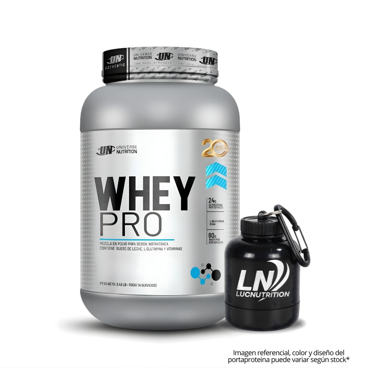 UNIVERSE NUTRITION - Whey Pro 1.1 kg - Vainilla + Portaproteina