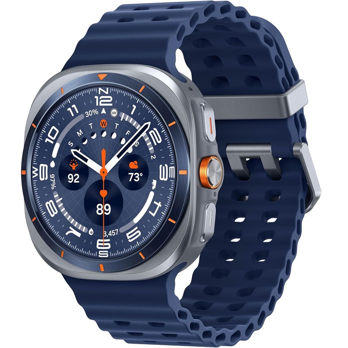 SAMSUNG - Samsung Galaxy Watch Ultra 2025 47mm LTE Smartwatch - Titanium Blue