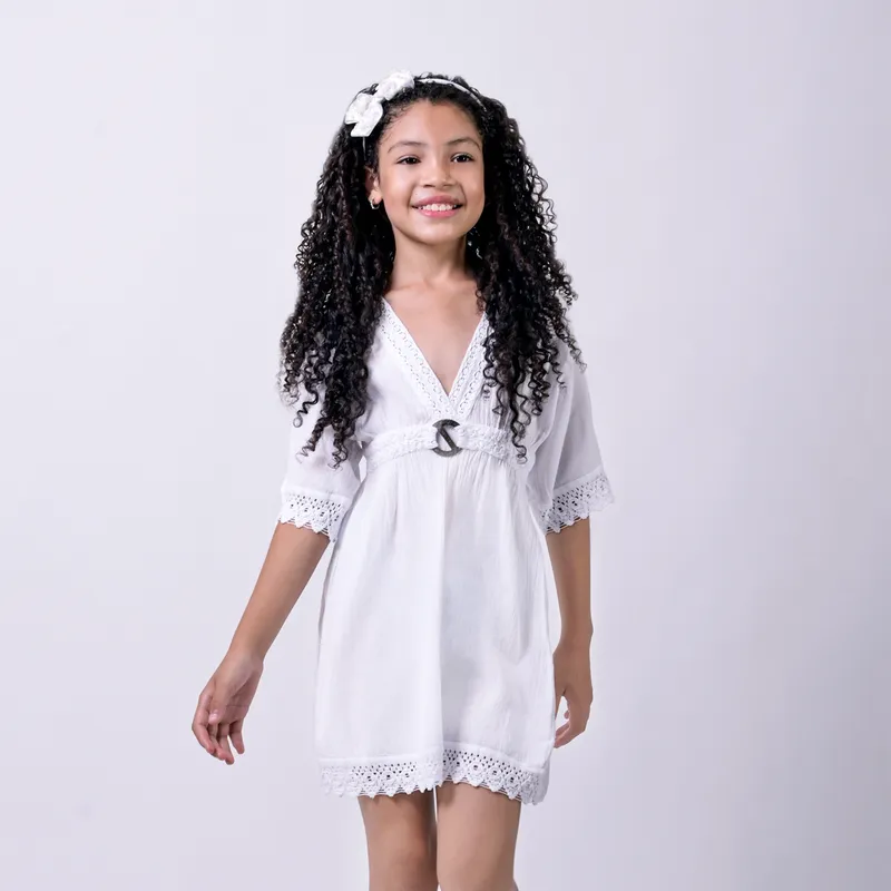 FORBER - VESTIDO NIÑA AVALON BLANCO