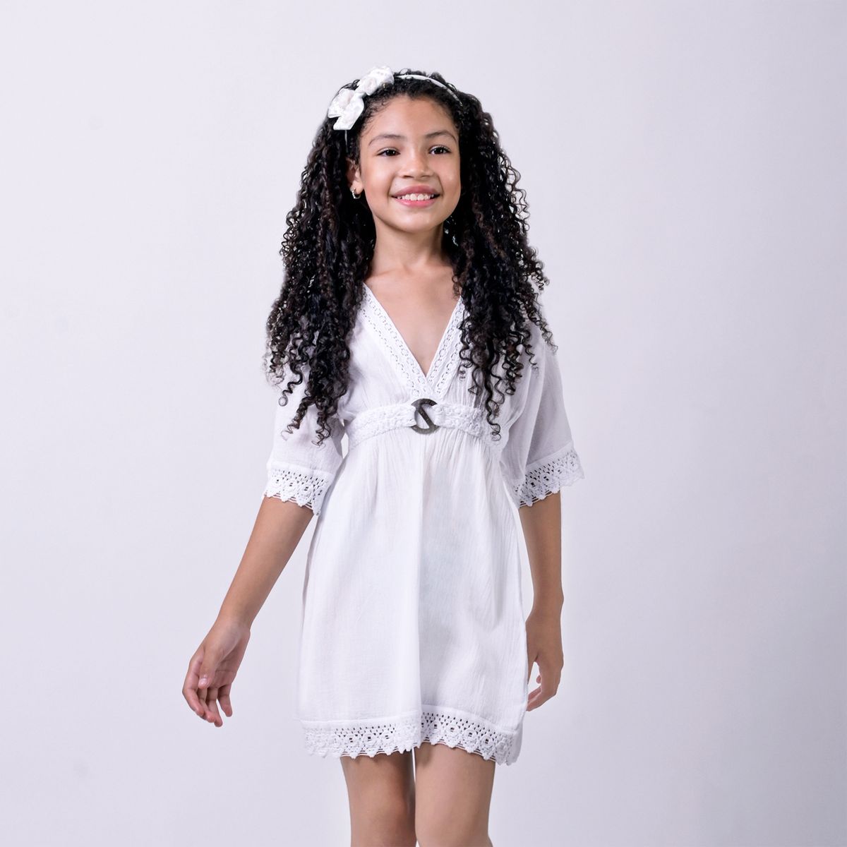 FORBER - VESTIDO NIÑA AVALON BLANCO