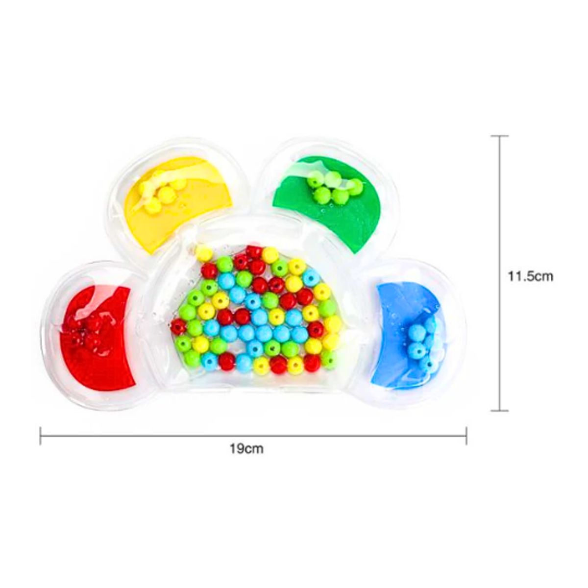 GENERICO - Flor Sensorial Antiestrés con Cuentas Móviles