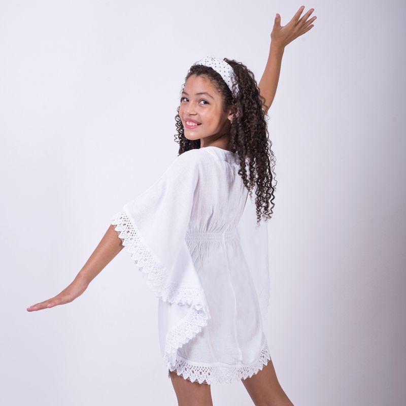 FORBER - VESTIDO DE NIÑA BLANCO