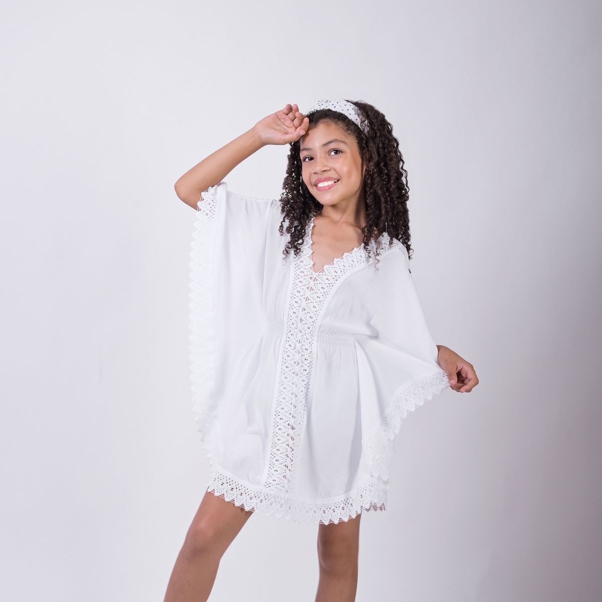 FORBER - VESTIDO DE NIÑA BLANCO