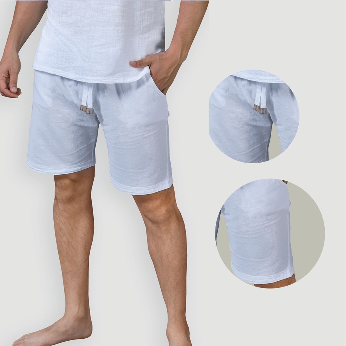 FORBER - Short Blanco Corto Hombre