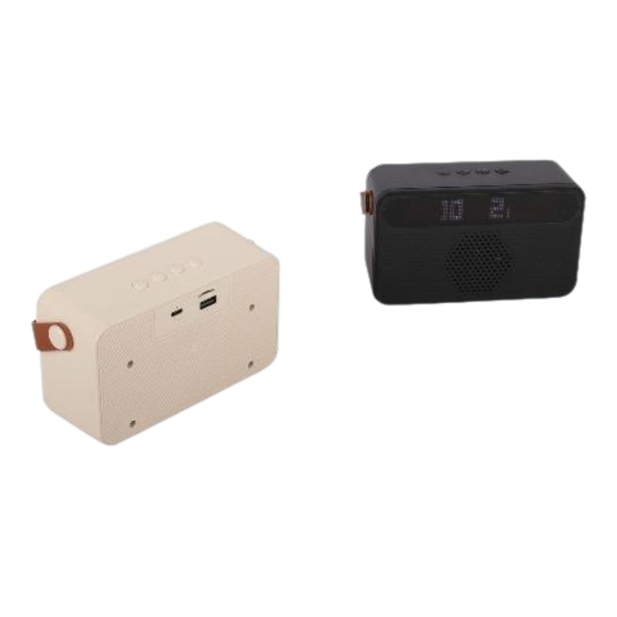 CAFINI - Mini Parlante Inalámbrico Cafini con pantalla CN-S6323