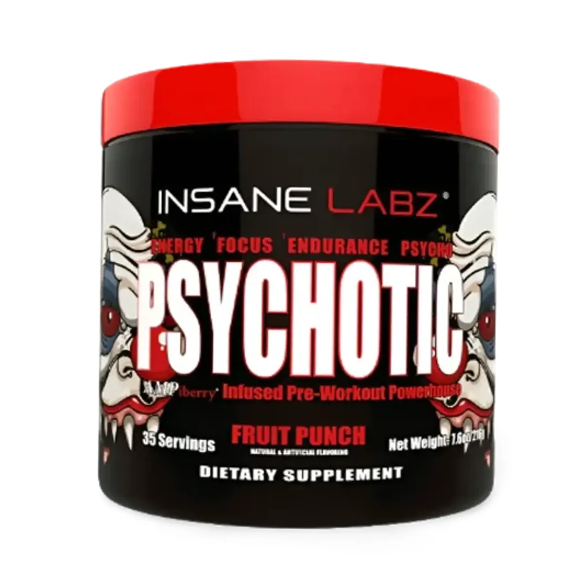 INSANE LABZ - Pre Entreno Psychotic Insane Labz 30 Servicios Sabor Fruit Punch