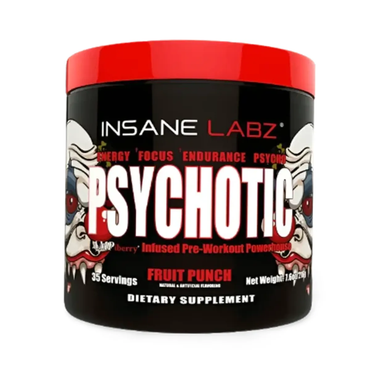 INSANE LABZ - Pre Entreno Psychotic Insane Labz 30 Servicios Sabor Fruit Punch
