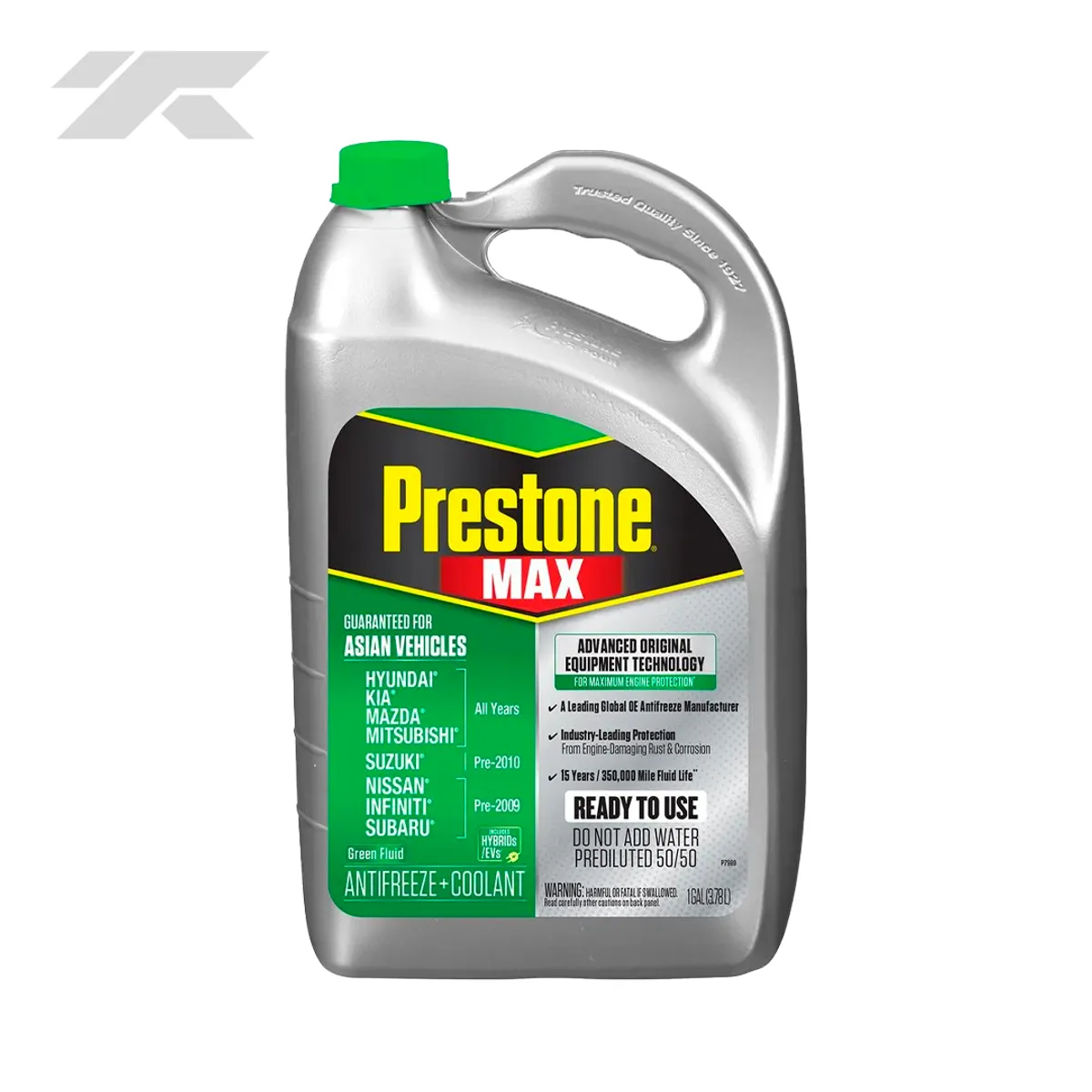 PRESTONE - Refrigerante y Anticongelante Prestone Max 50% Vehículos Asiáticos Ecológico